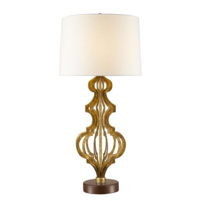 Rosemead French Provincial Table Lamp Distressed Gold
