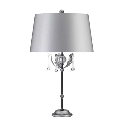 Rosemont Court French Provincial Table Lamp Black with Silver Patina