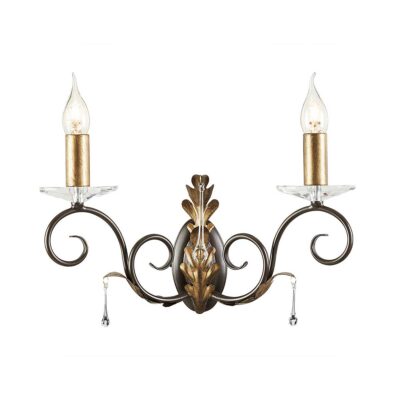 Rosemont Court French Provincial Twin Wall Light Bronze With Gold Patina