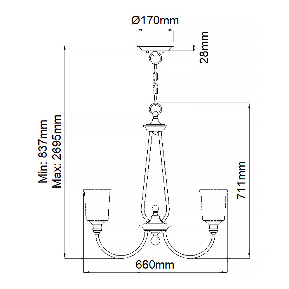 Rosemount Grange French Provincial 5 Light Chandelier Classic Pewter Rosemount Grange French Provincial 5 Light Chandelier Classic Pewter