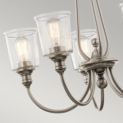 Rosemount Grange French Provincial 5 Light Chandelier Classic Pewter — detail view