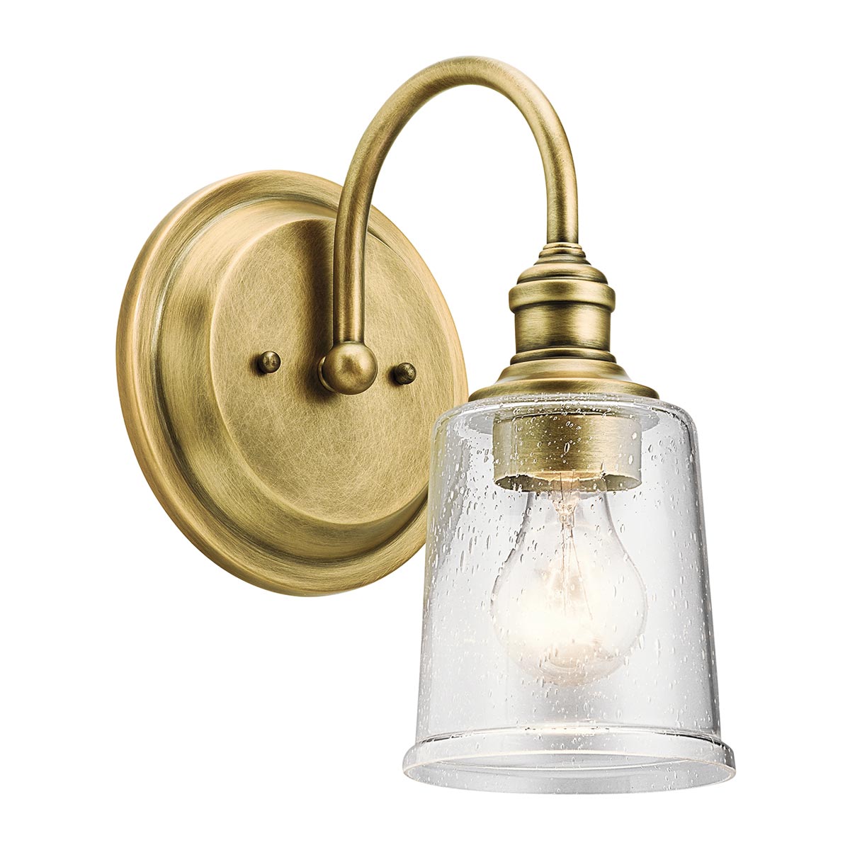 Rosemount Grange Hamptons Wall Light Natural Brass