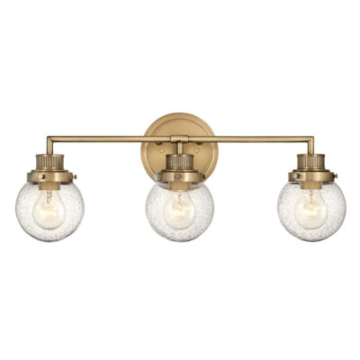 Rosemount Heritage Vintage 3 Light Wall Light Heritage Brass