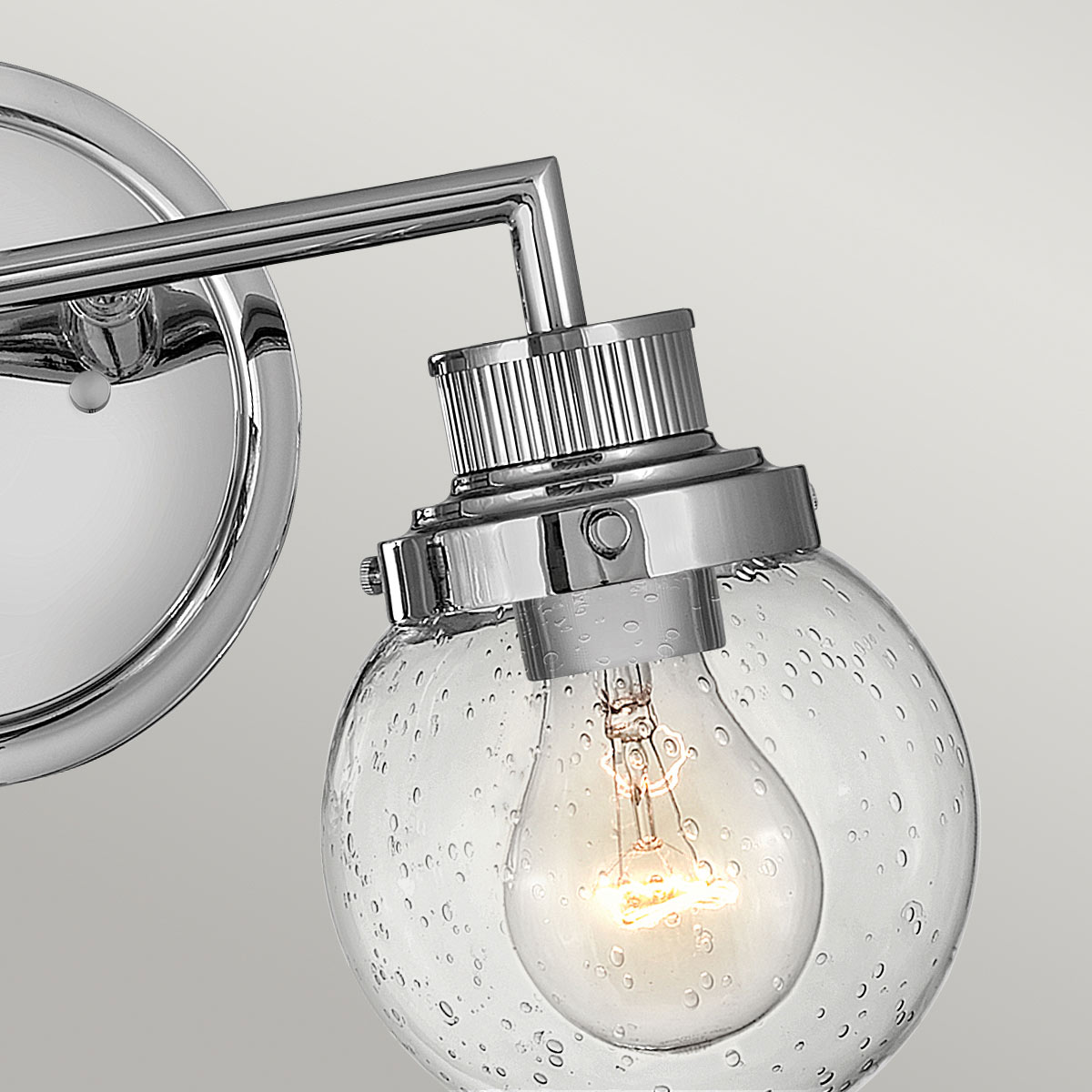 Rosemount Heritage Vintage Double Wall Light Polished Chrome Rosemount Heritage Vintage Double Wall Light Polished Chrome — detail view