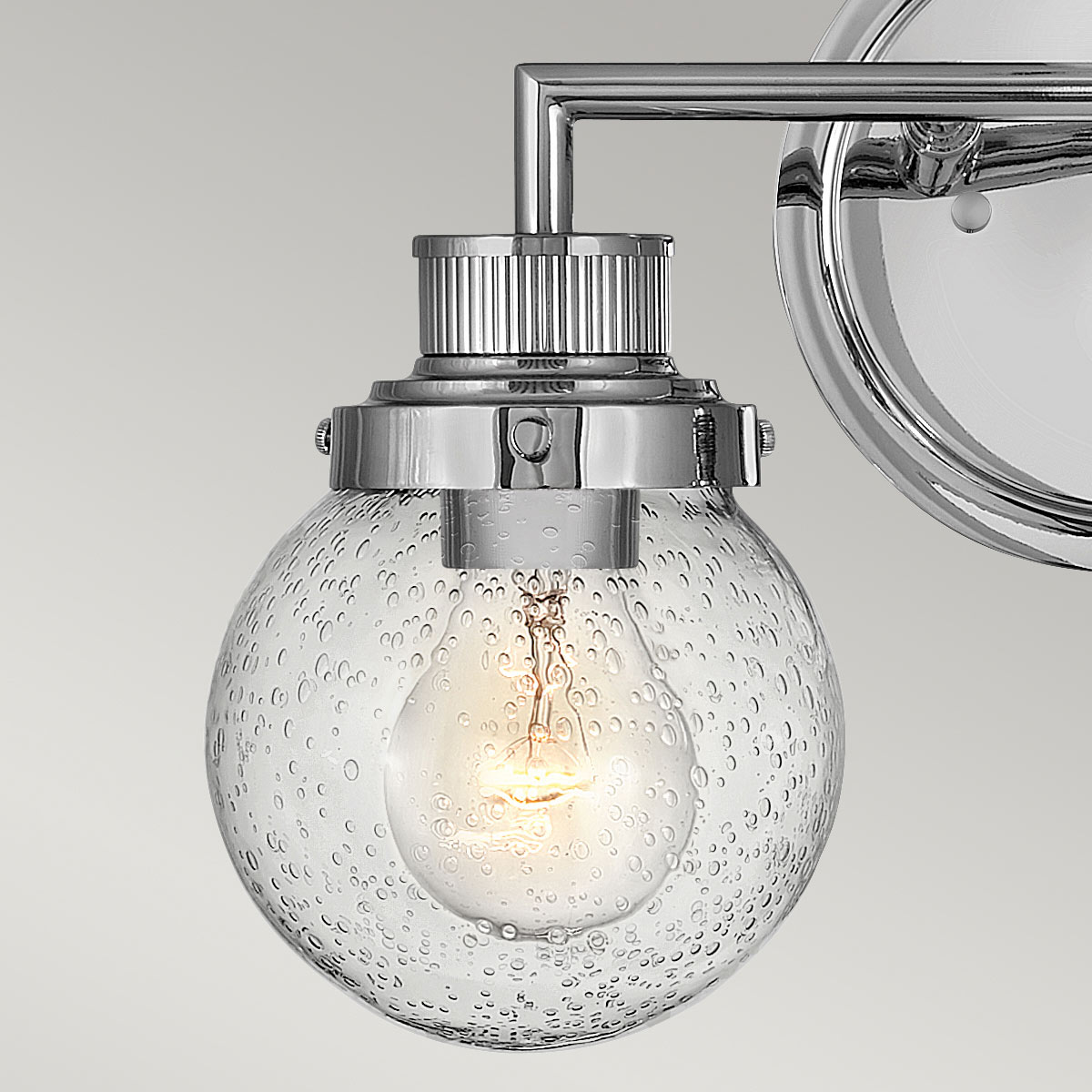 Rosemount Heritage Vintage Double Wall Light Polished Chrome Rosemount Heritage Vintage Double Wall Light Polished Chrome — detail view