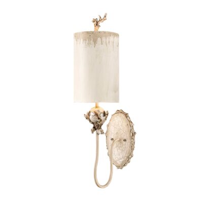 Rosemount Lantern French Provincial Wall Light Putty Patina And Silver Leaf