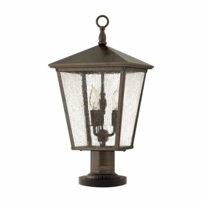 Rosemount Lantern Traditional Outdoor Pedestal Lantern Regency Bronze