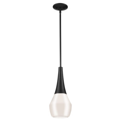 Rosevale Contemporary Teardrop Pendant Black