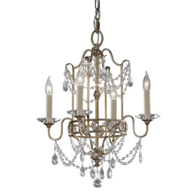 Rosewood Grand French Provincial Chandelier Gilded Silver