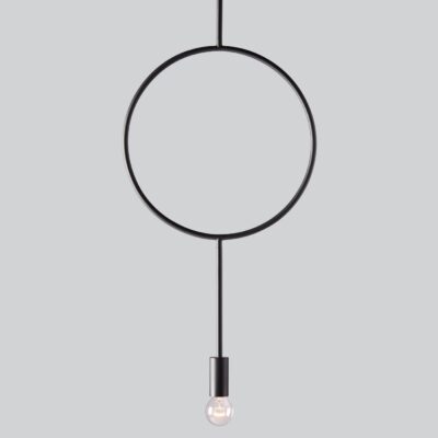 Roundhay Contemporary Ring Pendant Light Dark Grey
