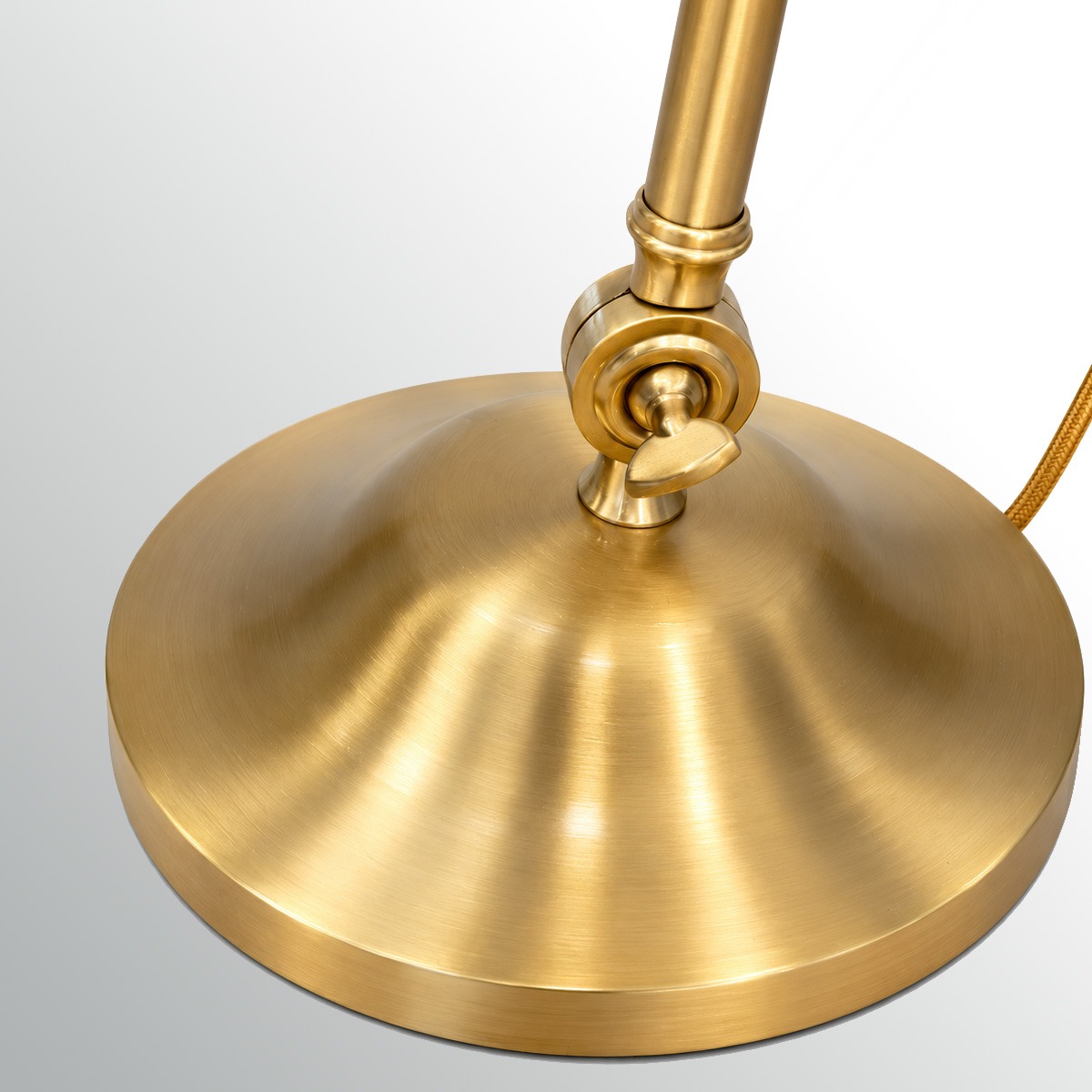 Sablewood Manor Adjustable Table Lamp Aged Brass Sablewood Manor Adjustable Table Lamp Aged Brass — detail view