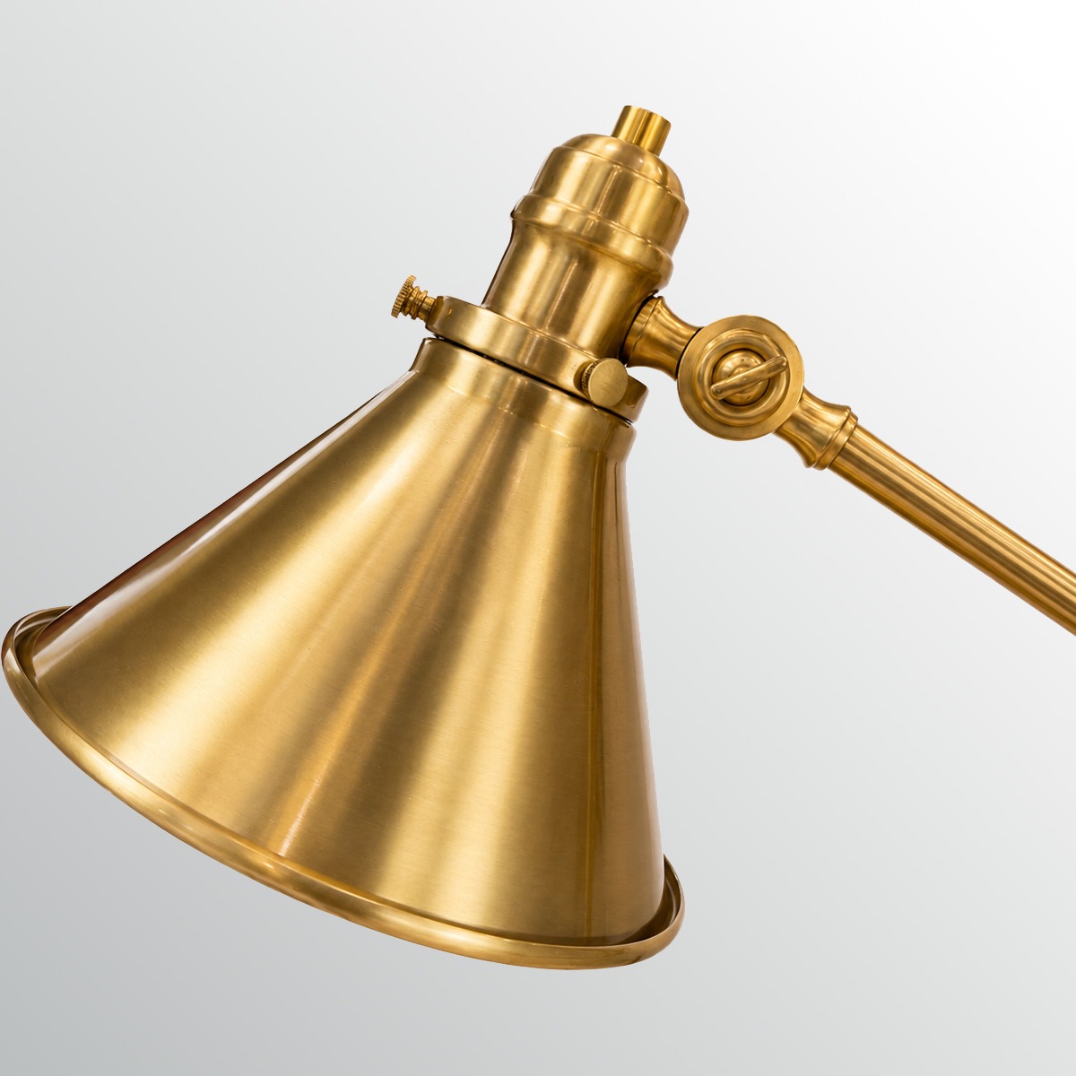 Sablewood Manor Adjustable Table Lamp Aged Brass Sablewood Manor Adjustable Table Lamp Aged Brass — detail view