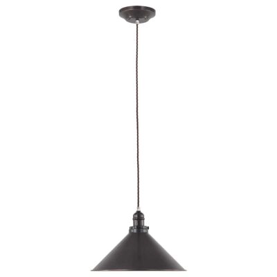 Sablewood Manor French Bistro Cone Pendant Old Bronze