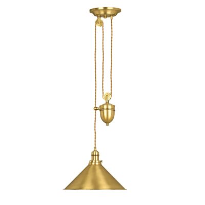 Sablewood Manor French Bistro Pendant Aged Brass