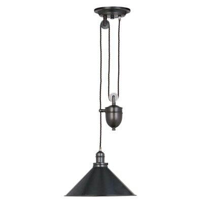 Sablewood Manor French Bistro Rise And Fall Pendant Old Bronze