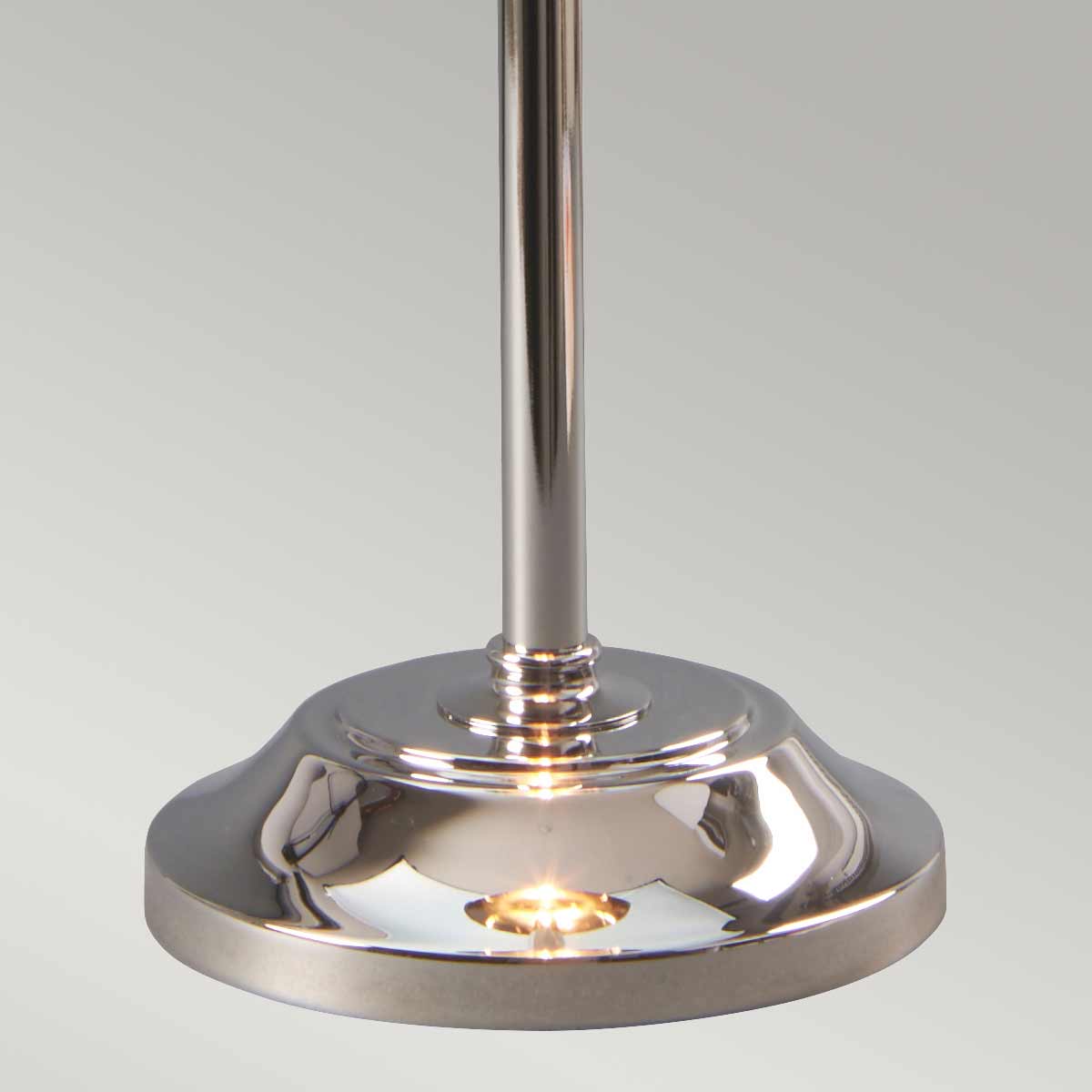 Sablewood Manor Heritage Stick Table Lamp Polished Nickel Sablewood Manor Heritage Stick Table Lamp Polished Nickel — detail view