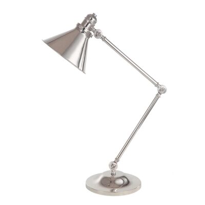 Sablewood Manor Industrial Table Lamp Polished Nickel