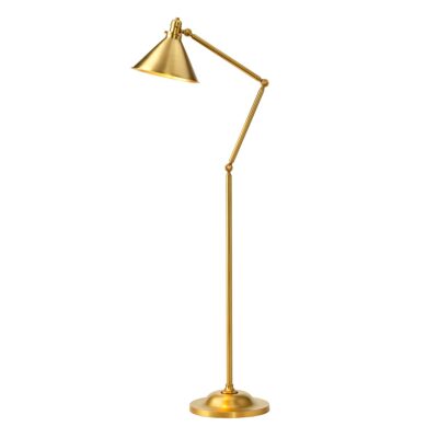 Sablewood Manor Traditional Floor Lamp Aged Brass