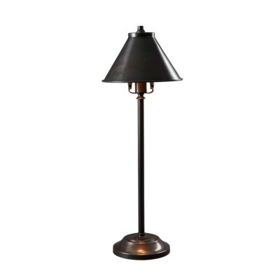 Sablewood Manor Traditional Stick Table Lamp Old Bronze