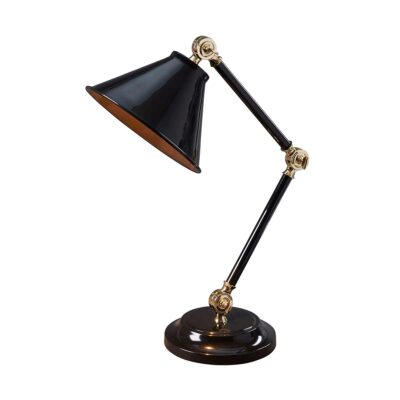 Sablewood Petite Table Lamp Black and Polished Brass