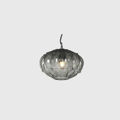 Saffron Fields Contemporary Pendant Light Bell Oval Round