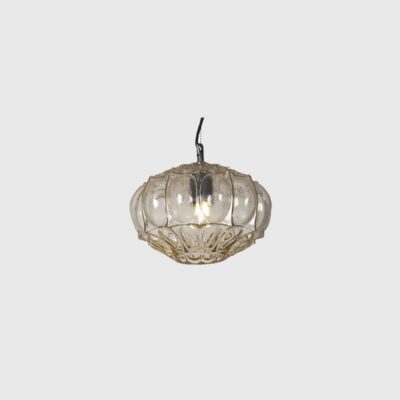 Saffron Fields Oval Pendant Light Pale Yellow