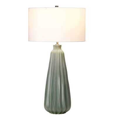 Sage Garden Hamptons Table Lamp Sage Green Ceramic