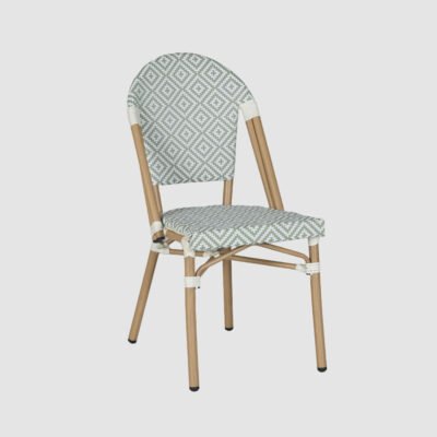 Sainte Colline French Bistro Chair Green & White