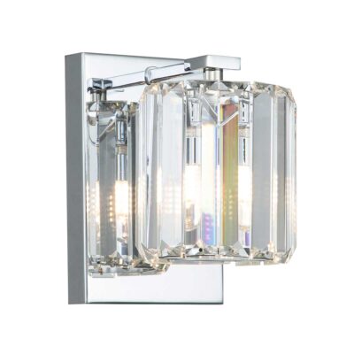 Sanctuary Row Crystal Wall Light in Polished Chrome