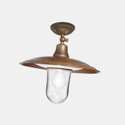 Savona Nautical Outdoor Ceiling Light Antique Copper