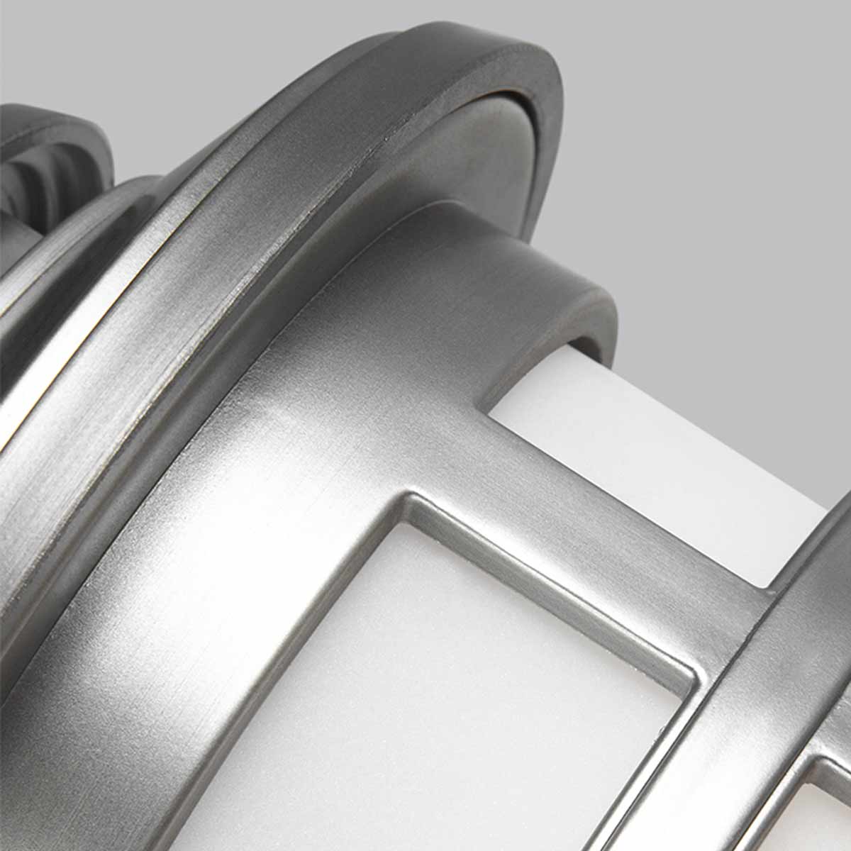 Seabourne Hamptons Outdoor Wall Lantern Brushed Steel Seabourne Hamptons Outdoor Wall Lantern Brushed Steel — detail view