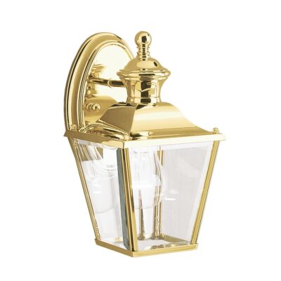 Seabright Traditional Outdoor Wall Light Polished Brass