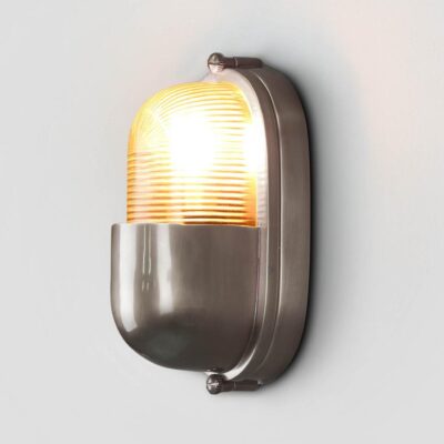 Seafarer Heritage Bulkhead Outdoor Wall Light Silver