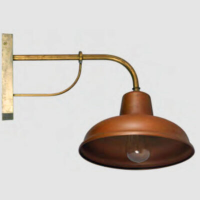 Seaforth Hamptons Copper Barn Dome Outdoor Wall Light