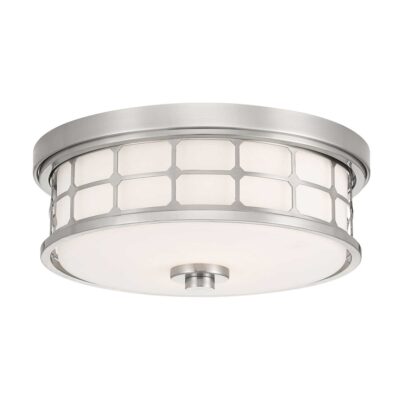 Sentry Hall Hamptons Ceiling Flush Brushed Nickel