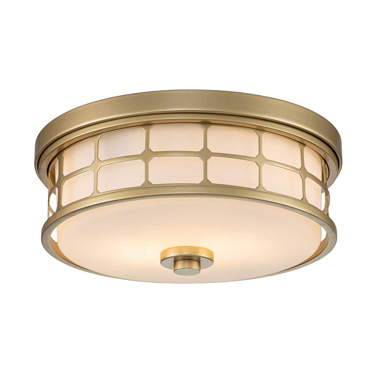 Sentry Hall Hamptons Ceiling Flush Natural Brass
