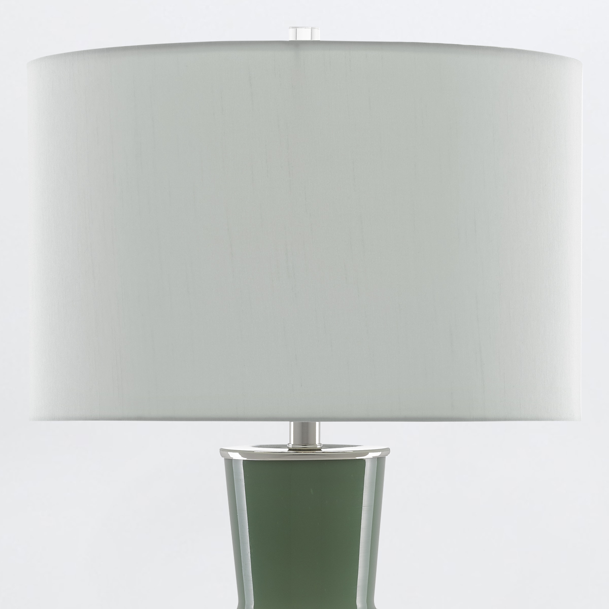 Serenata French Provincial Table Lamp in Light and Dark Green Glass Serenata French Provincial Table Lamp in Light and Dark Green Glass — detail view