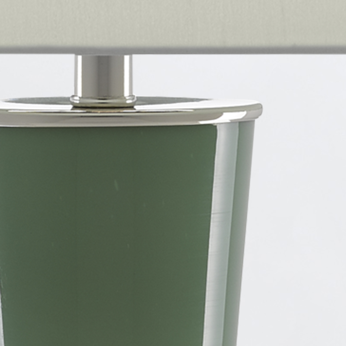 Serenata French Provincial Table Lamp in Light and Dark Green Glass Serenata French Provincial Table Lamp in Light and Dark Green Glass — detail view