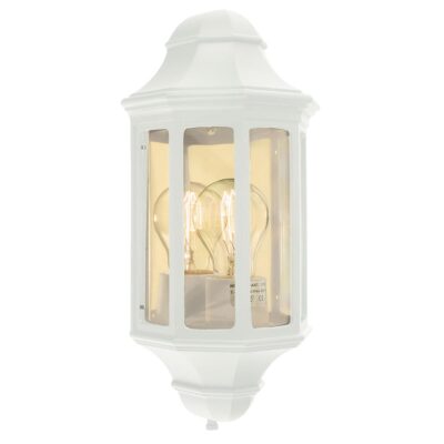Seville Cove Mini Traditional Outdoor Wall Lantern White