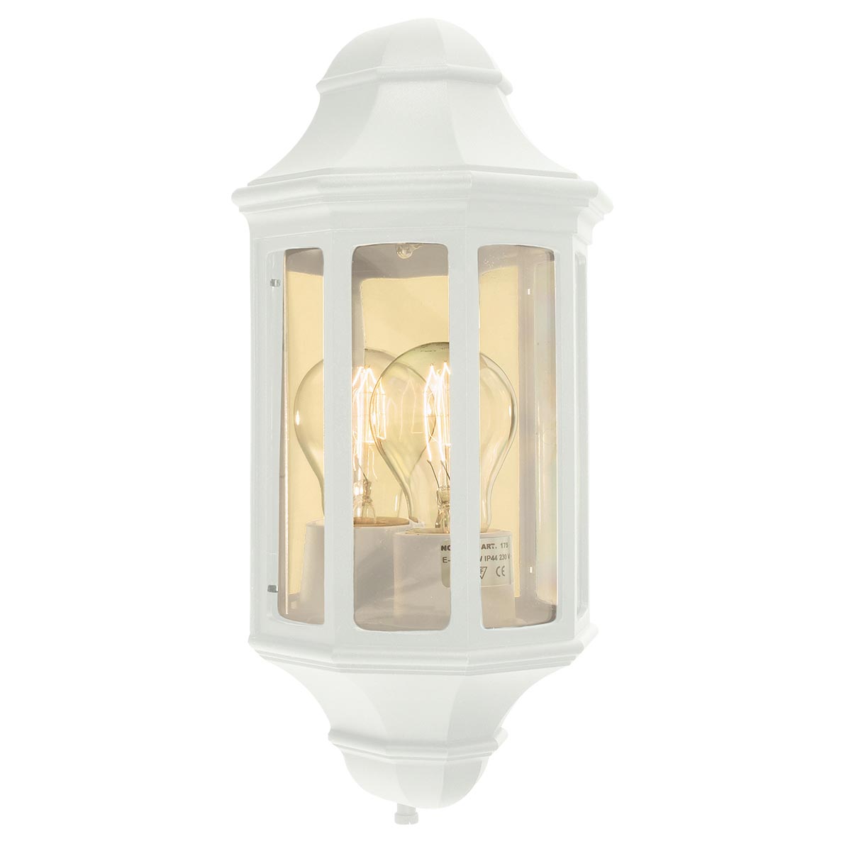 Seville Cove Mini Traditional Outdoor Wall Lantern White