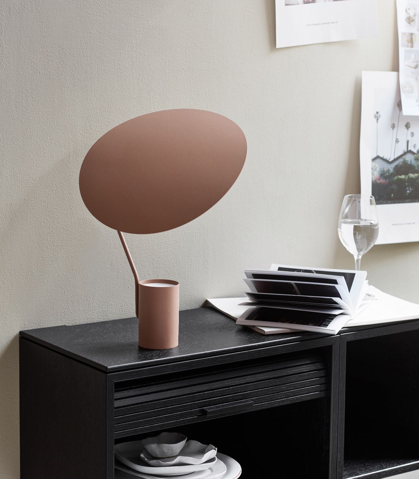Shadowmere Contemporary Table Lamp Black Warm Beige Shadowmere Contemporary Table Lamp Black Warm Beige