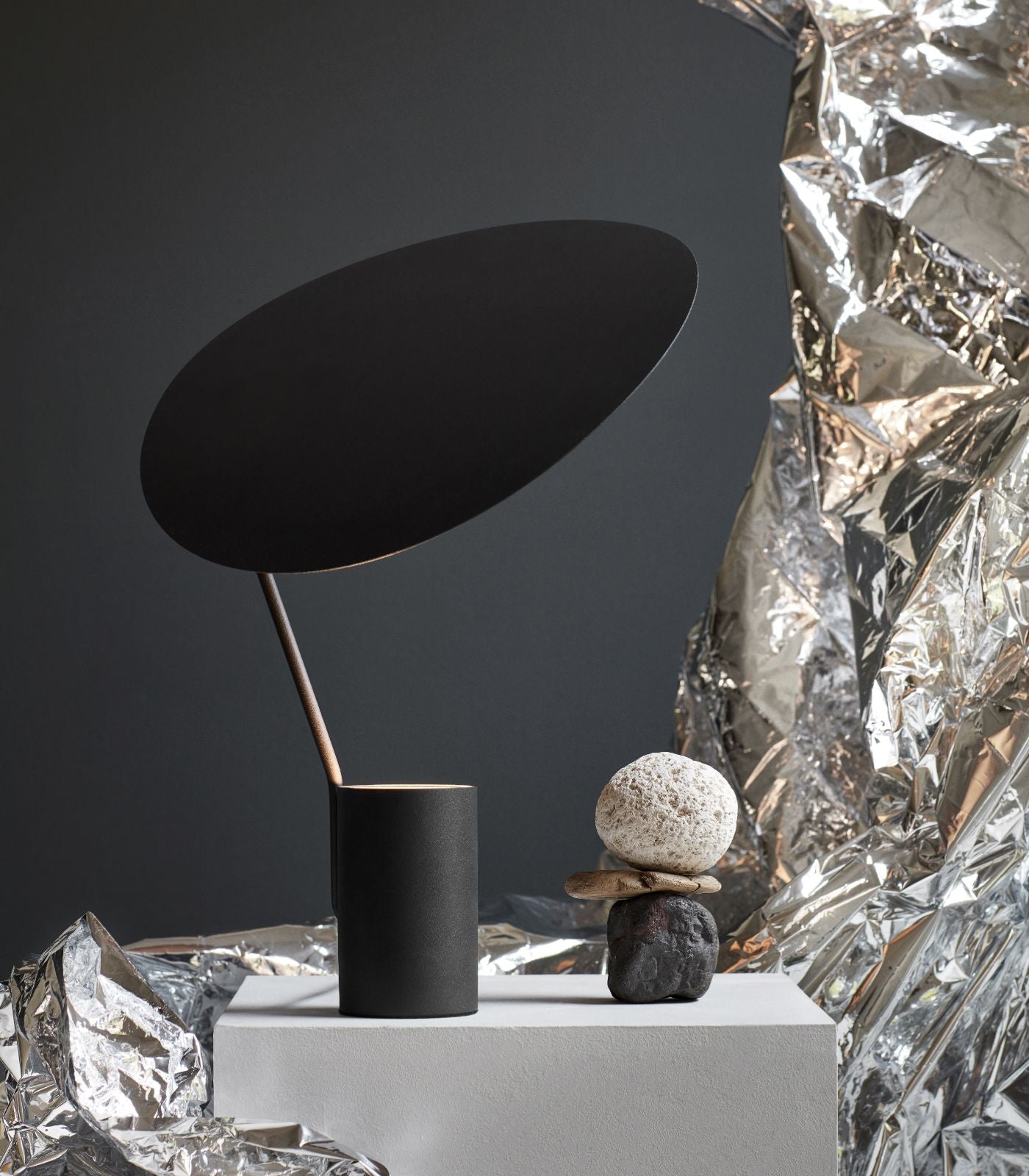 Shadowmere Contemporary Table Lamp Black Warm Beige Shadowmere Contemporary Table Lamp Black Warm Beige