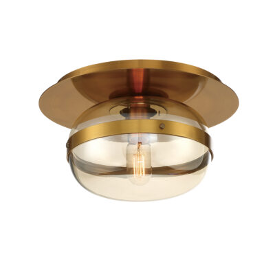 Sherbourne Heritage Ceiling Flush Light Antique Brass
