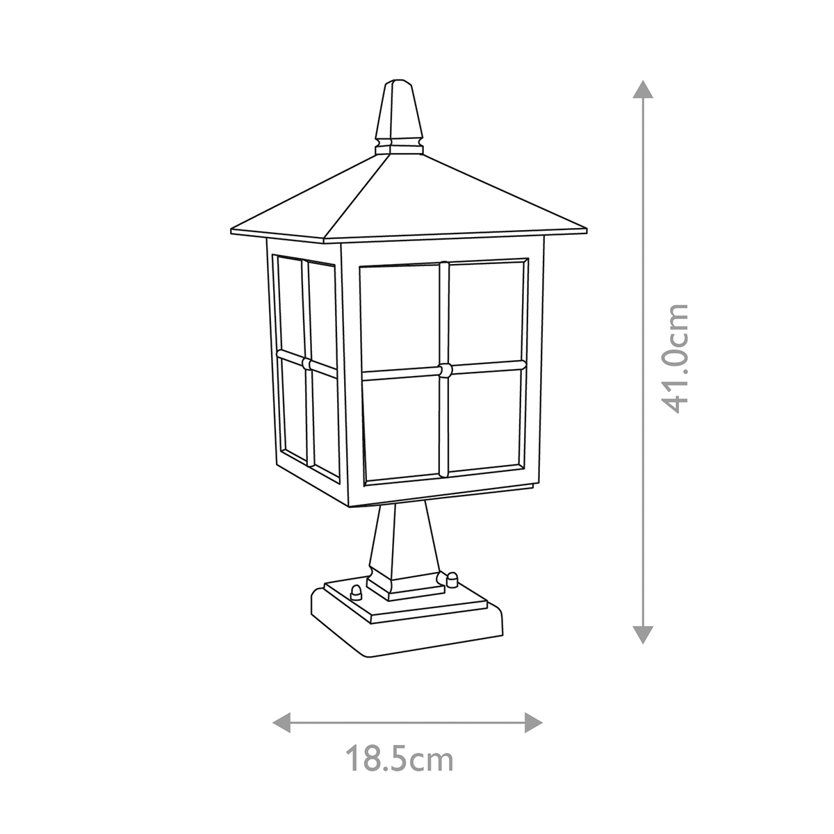 Sherbrook Hall Traditional Outdoor Pedestal Lantern Black Sherbrook Hall Traditional Outdoor Pedestal Lantern Black
