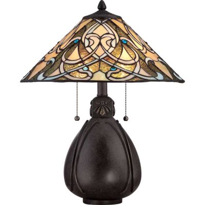 Sienford Tiffany Style Table Lamp Imperial Bronze