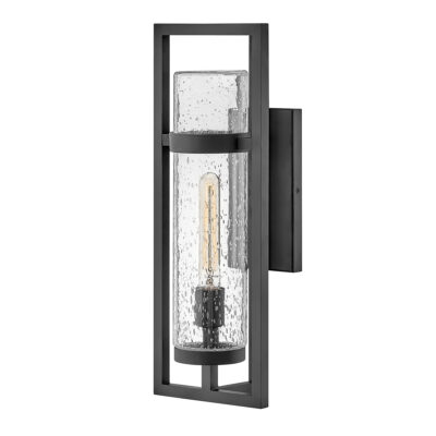 Sierra Vale Transitional Outdoor Wall Light Black