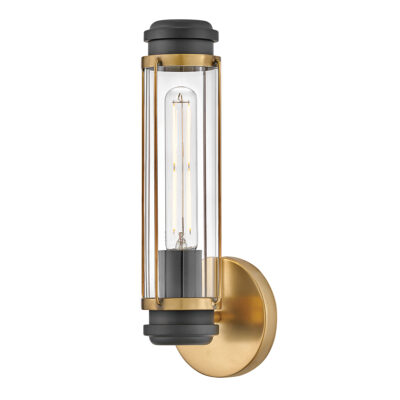 Signalpoint Nautical Wall Light Heritage Brass & Black