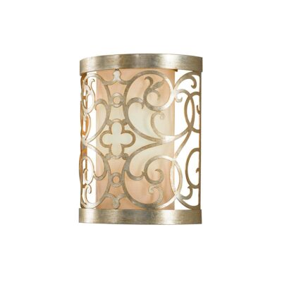 Silverleaf Manor French Provincial Wall Light Silver Leaf Patina