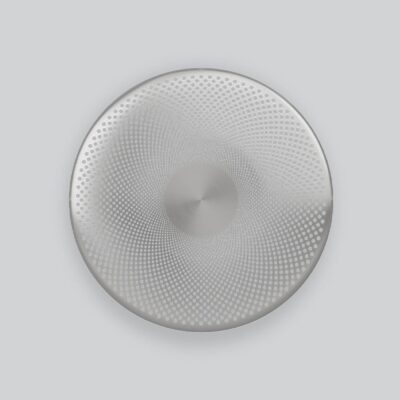 Silverleigh Contemporary Disc Wall Light Brushed Aluminium