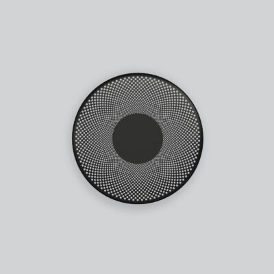 Silverleigh Contemporary Disc Wall Light Matt Black
